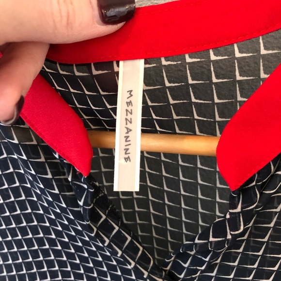 Striped sheer button down - Picture 3 of 3